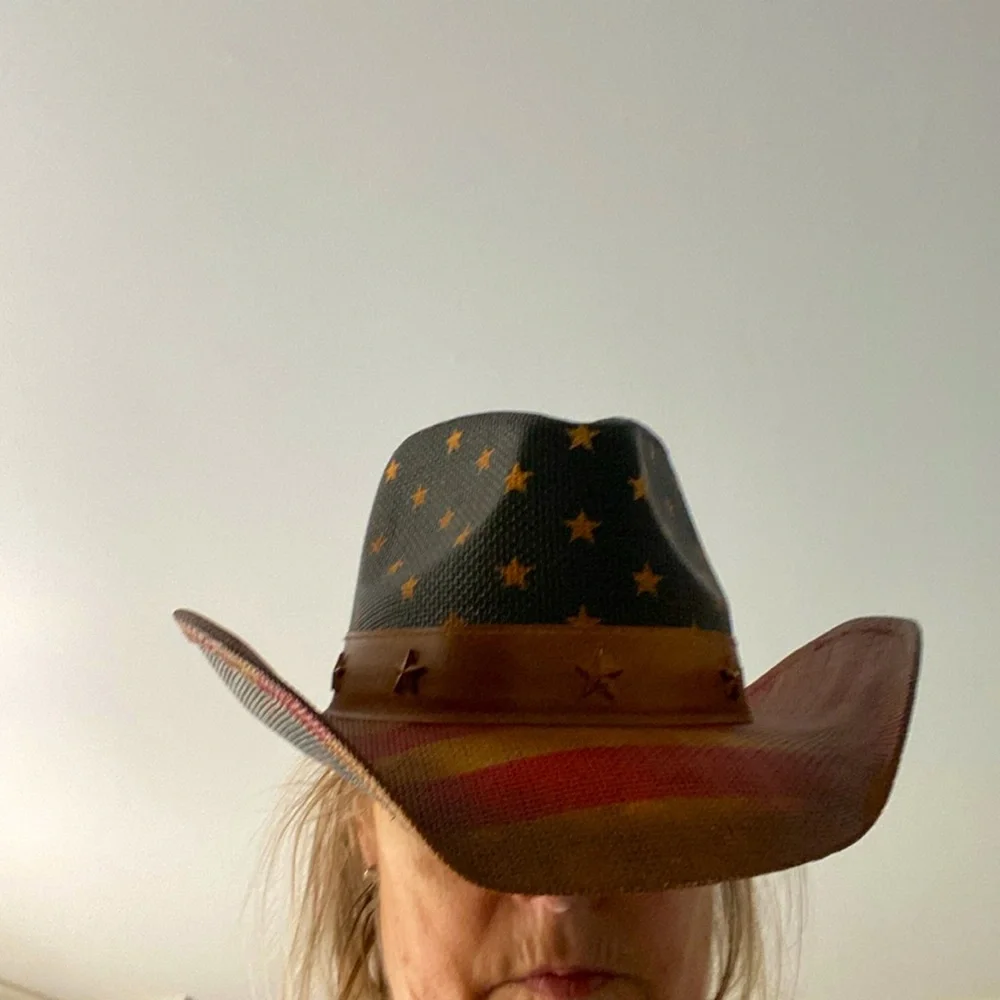 Patriotic Star and Stripe Cowboy Hat